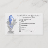 コーラルグレーブルーシーホースシンプルコースト 名刺 (正面)