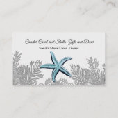 コーラルグレーブルースターフィッシュシンプルコースト 名刺 (裏面)