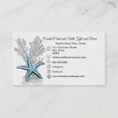 コーラルグレーブルースターフィッシュシンプルコースト 名刺 (正面)