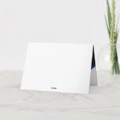 コーラルグレー フローラル ヴィンテージ ウェディング フォト サンクス サンキューカード (裏面)