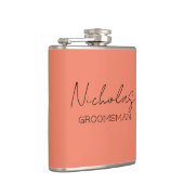 コーラルグロパーソナライズされたームスマン フラスク (右)
