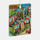 コーラルゲーブルズフロリダグリーティング メタルオーナメント (正面右)