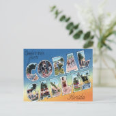 コーラルゲーブルズフロリダ大文字葉書 ポストカード (スタンド正面)