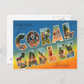 コーラルゲーブルズフロリダ ポストカード (正面/裏面)