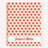 コーラルコンテンポラリーフローラ名 ノートブック (正面)