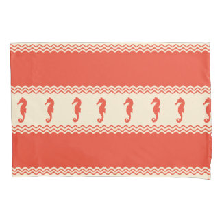 コーラルコースタルシーウマストライプーズ 枕カバー