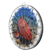 コーラルゴルフボール上のハタ魚ゴルフボールマーカー ダーツボード (正面右)