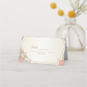 コーラルゴールド モロッカン アラビアンナイト テーブルナンバー プレイスカード (裏面)