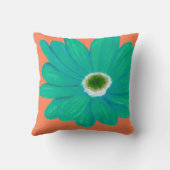 コーラルサマーフラワー装飾用クッション クッション (裏面)