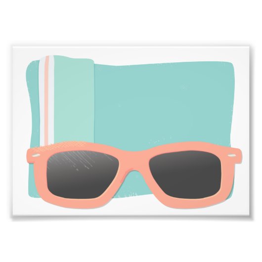 コーラルサングラス フォトプリント            (正面)