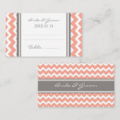 コーラルシェフ結婚ロンのテーブルプレイス設定カード プレイスカード (正面/裏面)