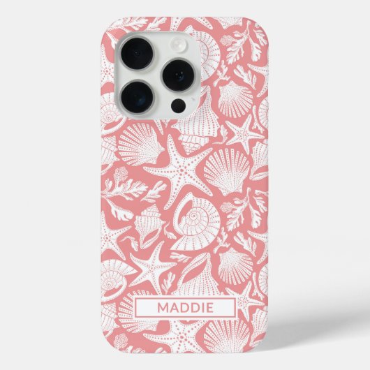 コーラルシェルのパーソナライズデザイン Case-Mate iPhoneケース (裏面)