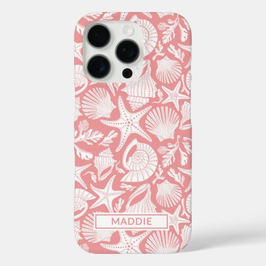 コーラルシェルのパーソナライズデザイン Case-Mate iPhoneケース (裏面)