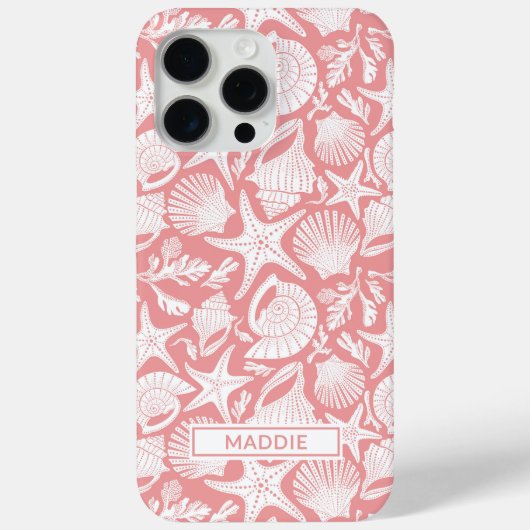 コーラルシェルパーソナライズドケースメイトiPhoneケース Case-Mate iPhoneケース (裏面)