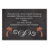 コーラルシャルボードビーチ結婚式披露宴インサート テーブルナンバー (裏面)