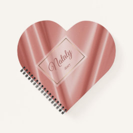 コーラルシルクのテクスチャ黄金の枠。 ノートブック