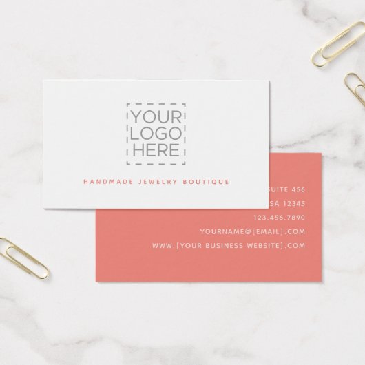 コーラルシンプルモダンジュエリーデザイナーロゴ (オフィス)