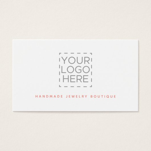 コーラルシンプルモダンジュエリーデザイナーロゴ (正面)