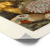 コーラルシーアネモーンマリンライフプリント ポスター (角)