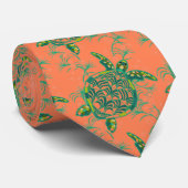 コーラルシーウミガメのネックタイ ネクタイ (ロール)