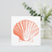 コーラルシーシェルルアウ（ハワイ式宴会）披露宴招待状 招待状 (スタンド正面)