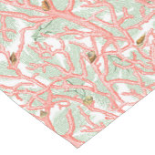 コーラルシーシェル海ビーチ水中 ショートテーブルランナー (コーナー)