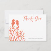 コーラルシーホースありがとう サンキューカード (正面)