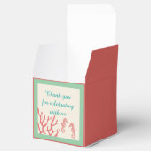 コーラルシーホース目的地の結婚式の好意ボックス フェイバーボックス (オープン)