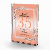  コーラルジェム&グリッター35結婚's Anniversary   フォトブロック (右)