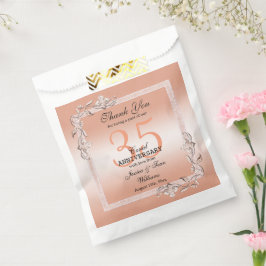 コーラルジェム&グリッター35結婚th Anniversary フェイバーバッグ