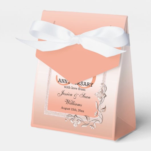 コーラルジェム&グリッター35結婚th Anniversary フェイバーボックス (正面サイド)