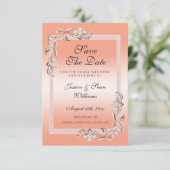 コーラルジェム&グリッター35th結婚のアニバーサリーセーブ セーブザデート (スタンド正面)