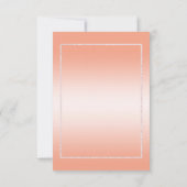 コーラルジェム&グリッター35th結婚のアニバーサリーセーブ セーブザデート (裏面)