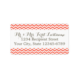 コーラルジグザグ ラベル