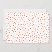 コーラルジョイ初めてのクリスマスホリデーフォトベビー誕生 案内状 (裏面)