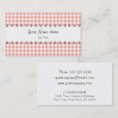 コーラルジンガムストライプ名刺 名刺 (正面/裏面)