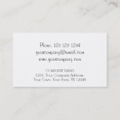 コーラルジンガムストライプ名刺 名刺 (裏面)