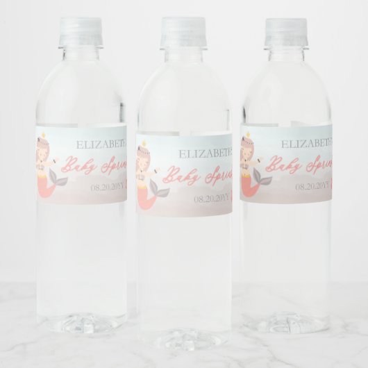 コーラルスイートリトルマーメイドシーガールベビー散水 ペットボトルラベル (ボトル)