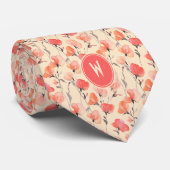 コーラルスウィートピーズフローラ ネクタイ (ロール)
