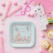 コーラルスウィートリトルマーメイドシーガールベビーシャワーパ ペーパープレート (パーティー)