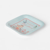 コーラルスウィートリトルマーメイドシーガールベビーシャワーパ ペーパープレート (傾斜あり)