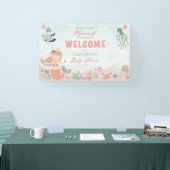 コーラルスウィートリトルマーメイドシーガールベビーシャワー 横断幕 (トレードショー)