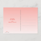 コーラルスクリプトハローワールドタイポグラフィ3写真 案内ポストカード (裏面)