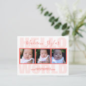 コーラルスクリプトハローワールドタイポグラフィ3写真 案内ポストカード (スタンド正面)