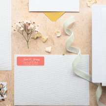 コーラルスタイル化された名結婚前の差出人住所