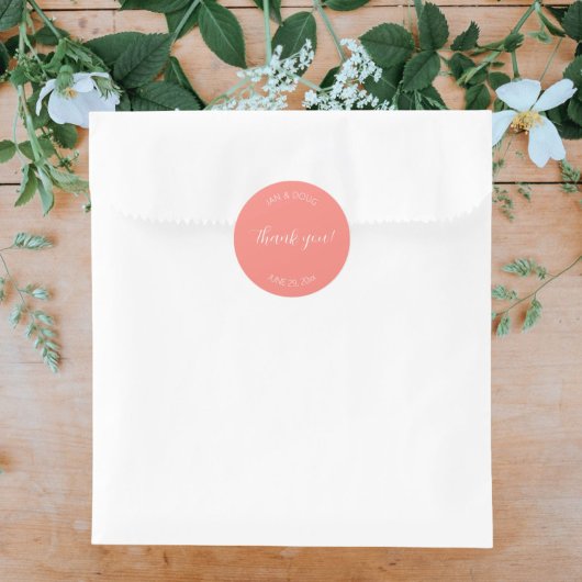 コーラルスタイル結婚ライズありがとう ラウンドシール