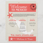 コーラルスターフィッシュカンクンメキシコウェルカムレター (正面/裏面)