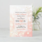 コーラルスターフィッシュビーチ結婚式招待状 招待状 (スタンド正面)