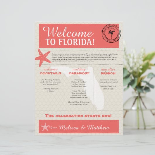 コーラルスターフィッシュフロリ結婚ダのウェルカムレター (スタンド正面)