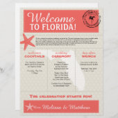 コーラルスターフィッシュフロリ結婚ダのウェルカムレター (正面/裏面)